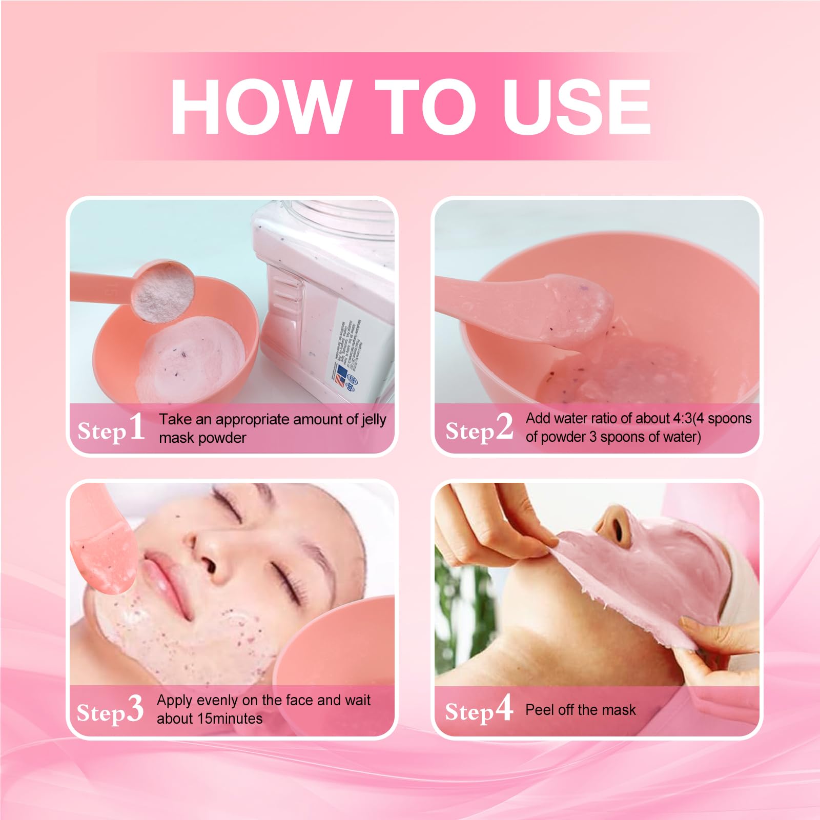 Angeland mask peel-off demonstration revealing clean removal and refreshed skin appearance