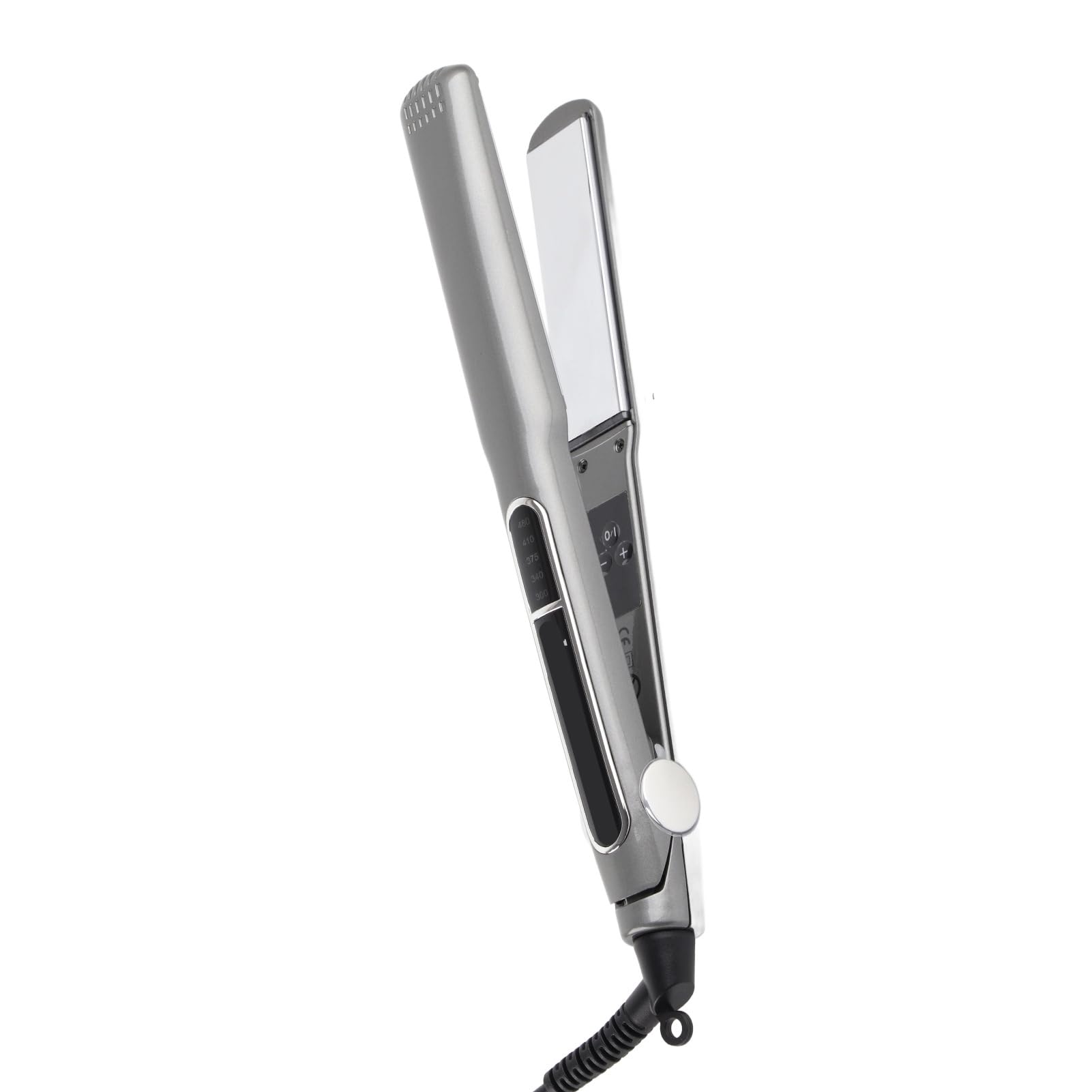 ANGGREK straightener in use smoothing hair for reduced frizz benefit