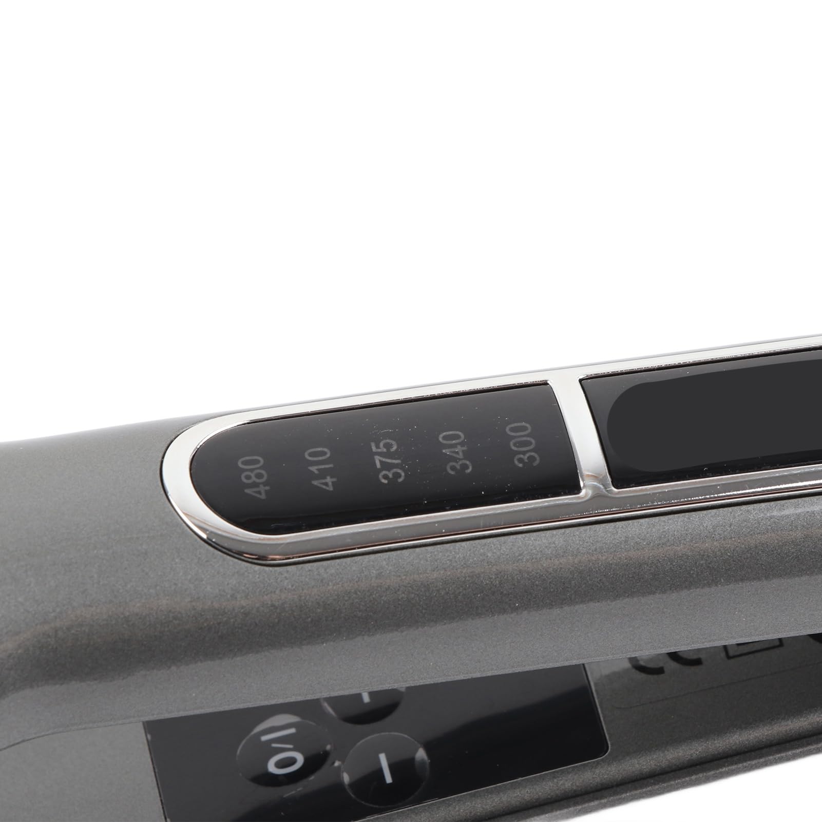 ANGGREK straightener beside ruler showing compact size and travel benefit