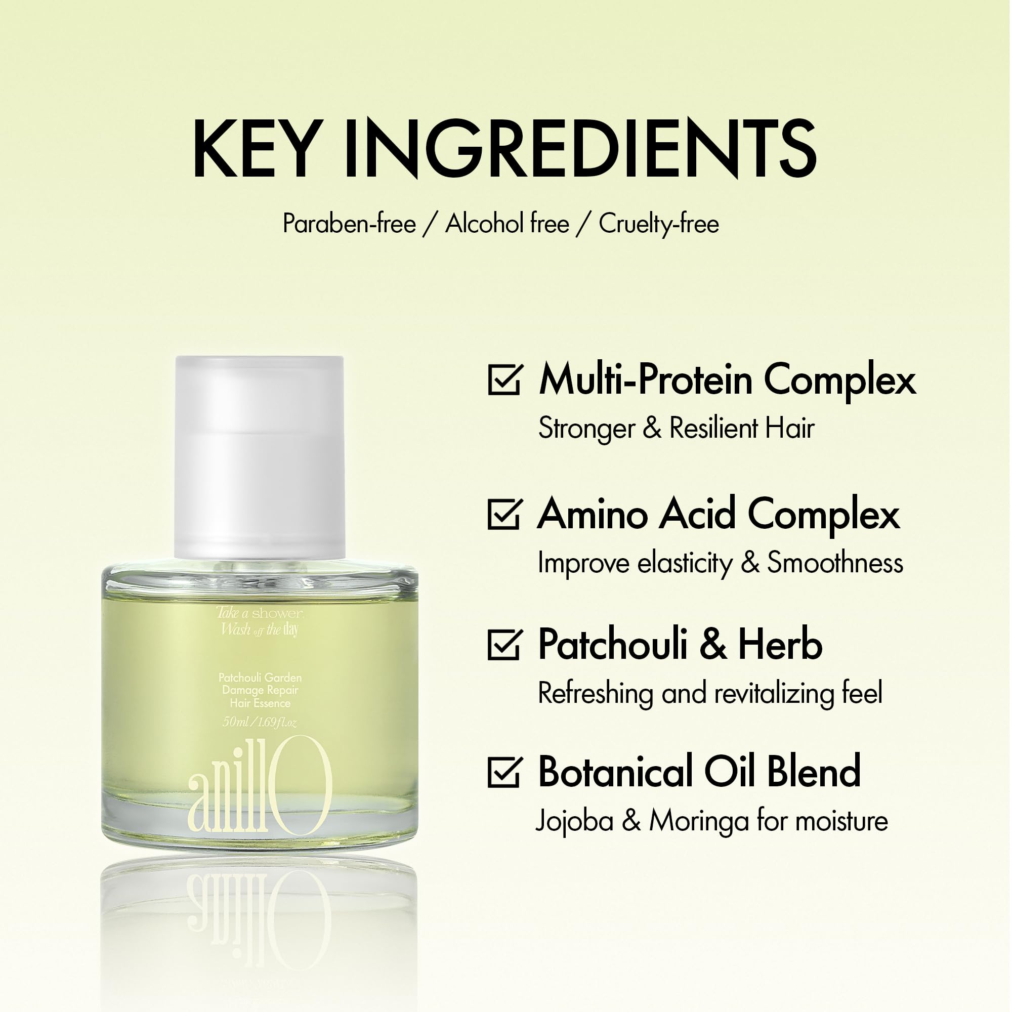 ANILLO dropper dispensing a clear drop of serum for controlled application benefit