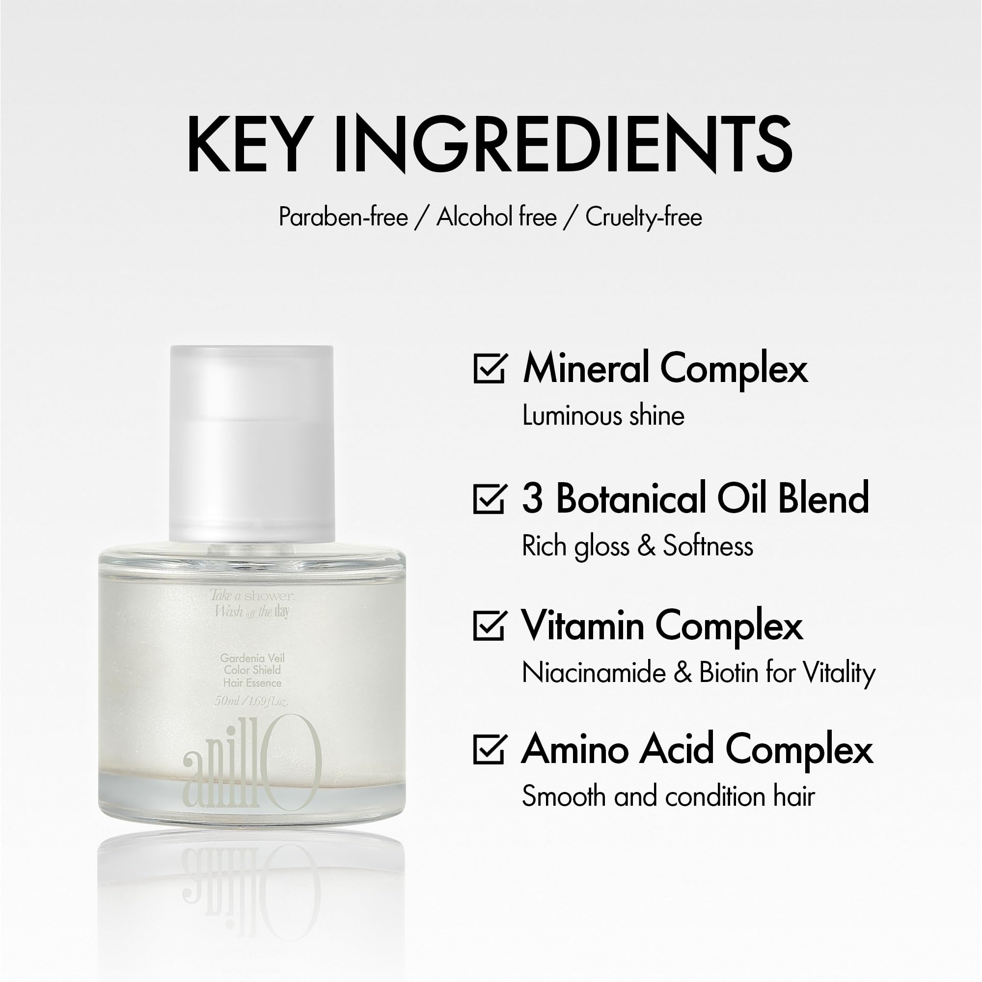 ANILLO serum texture close-up highlighting lightweight feel
