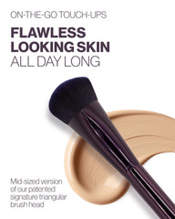 ANISA BEAUTY close-up of dense synthetic bristles showing smooth blending performance