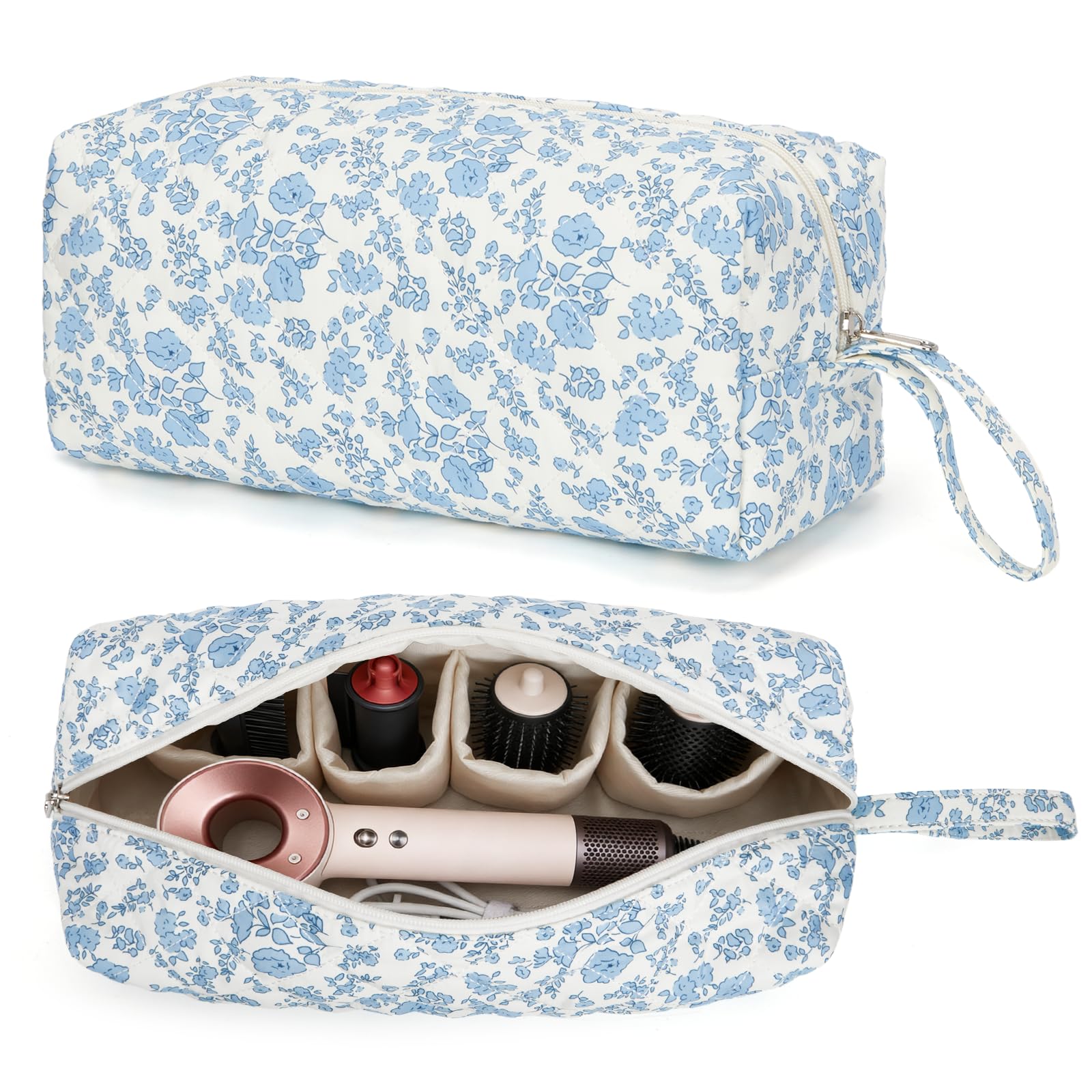 ANKICK floral front view showing compact organizer and pretty design benefits protection