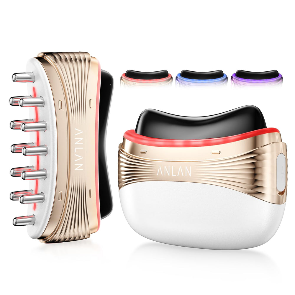 ANLAN front view of 2-in-1 device showing dual heads and controls, practical design