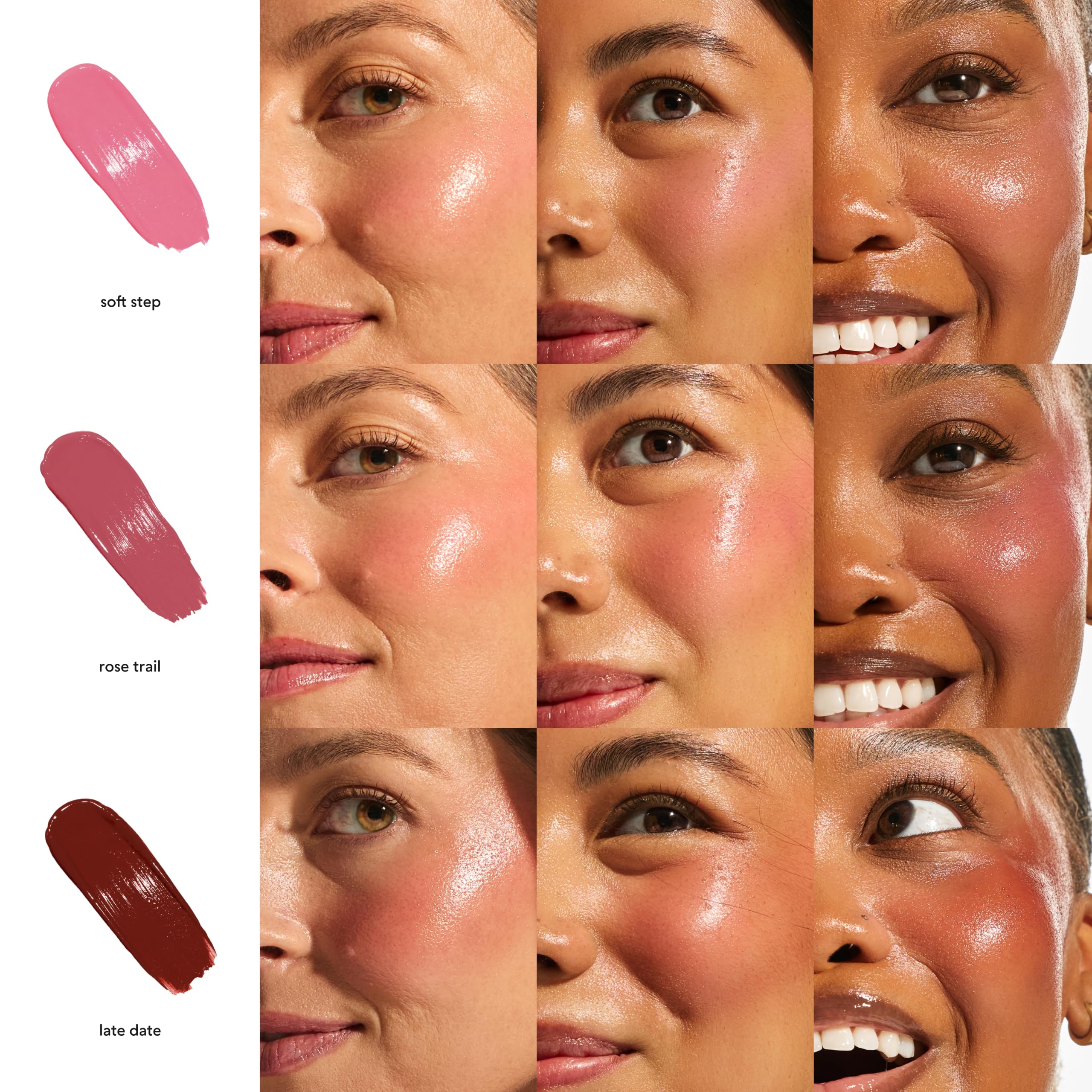 Annadea in use with fingers blending for a seamless healthy-looking flush