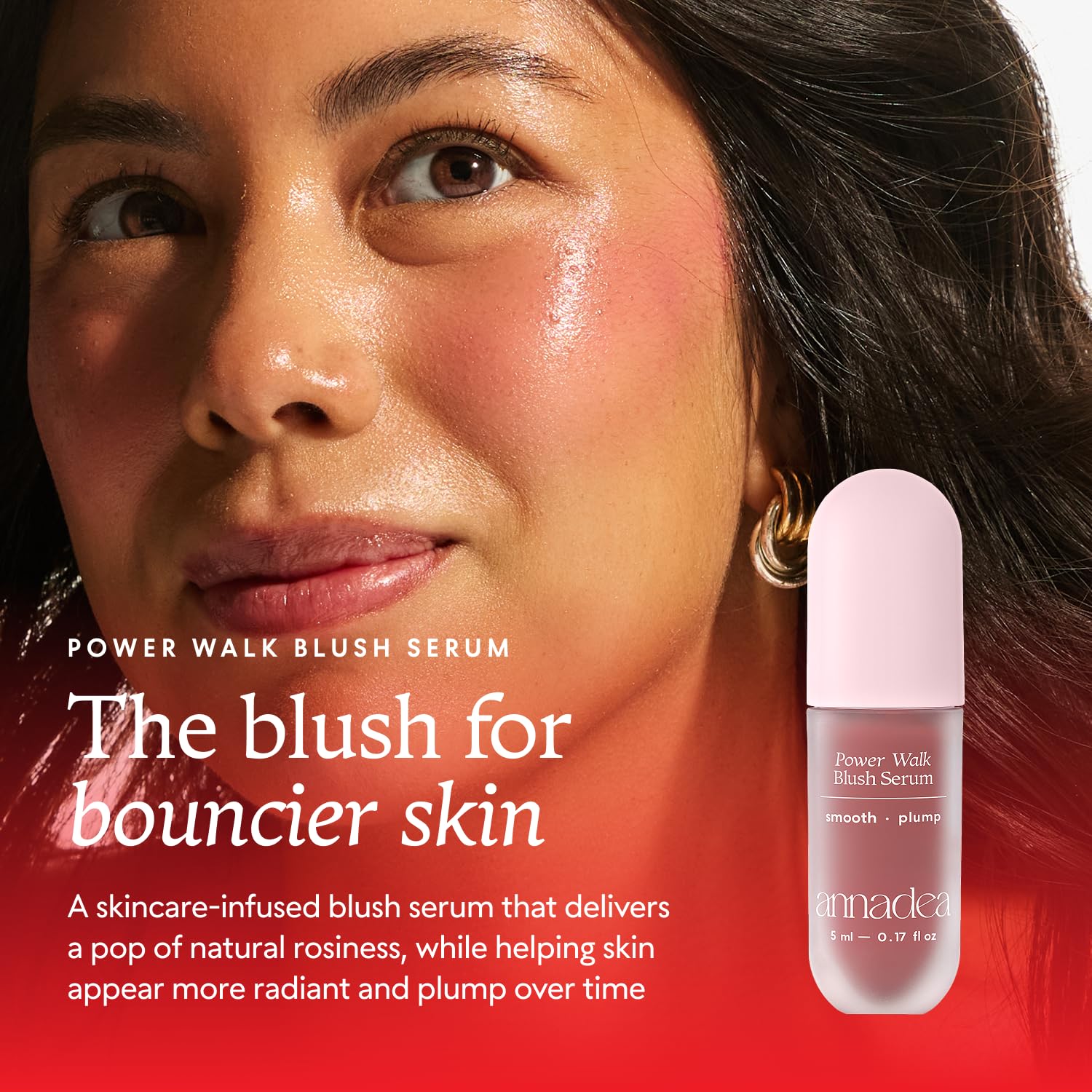 Annadea swatch on skin arm showing natural rosy pigmentation benefit