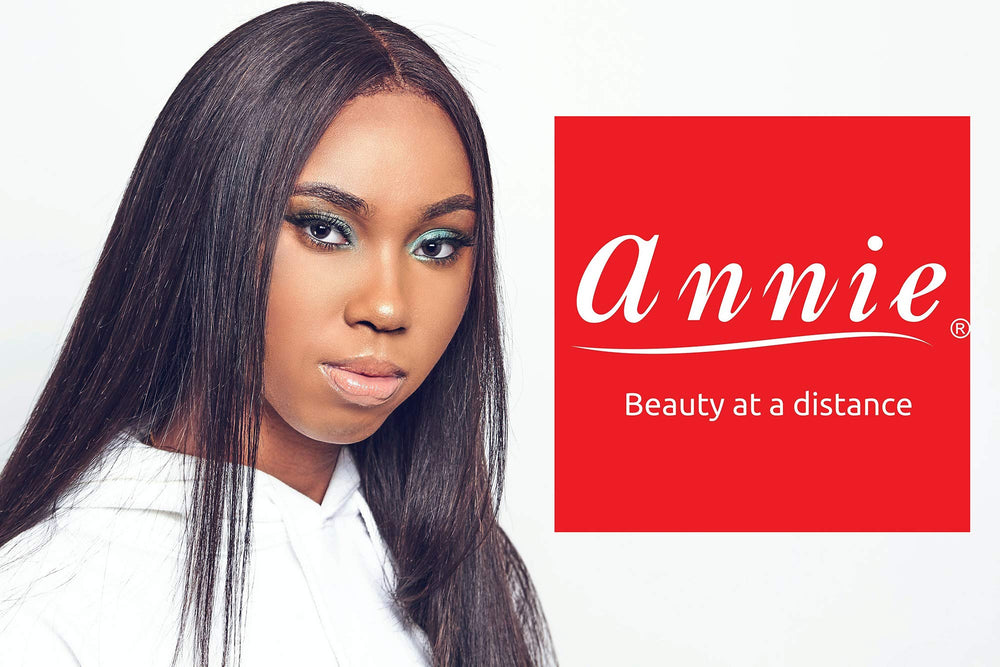 Annie dryer styling a blowout in a salon-like setting for fast professional results