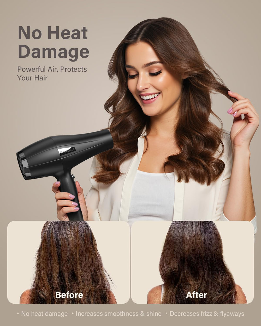 ANNLARY concentrator nozzle detail for precise straightening and shine