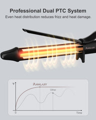 ANNLARY LED display close-up showing eight heat settings for precision