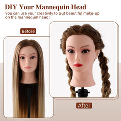 Anstar side profile displaying hairline and parting for accurate technique work