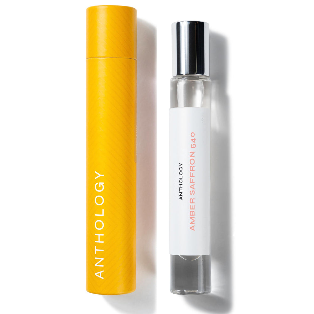 Anthology bottle held in hand to show true 9ml scale and portability