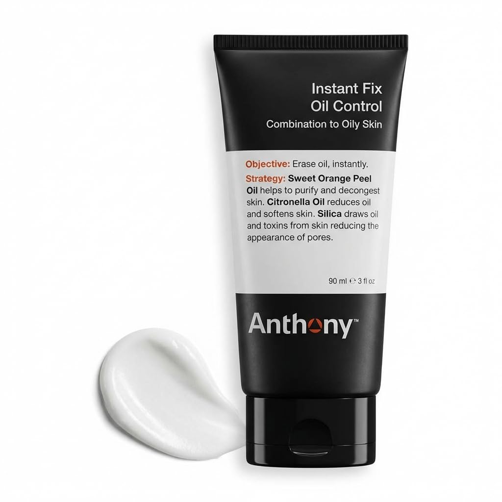 Anthony front packaging shows bottle and label for matte control benefit