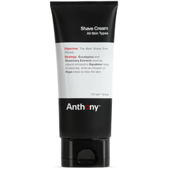 Anthony shaving cream front tube showing branding and 6 fl oz size for clear identification