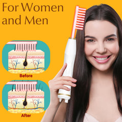 ANTMPO comb ergonomic handle closeup for comfortable hold and reduced hand fatigue