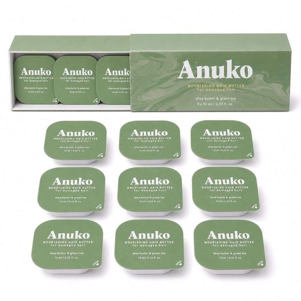 Anuko brand front packaging showing nine travel mask pods and kit benefits