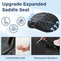 ANWBROAD metal base and silent casters for stable quiet movement