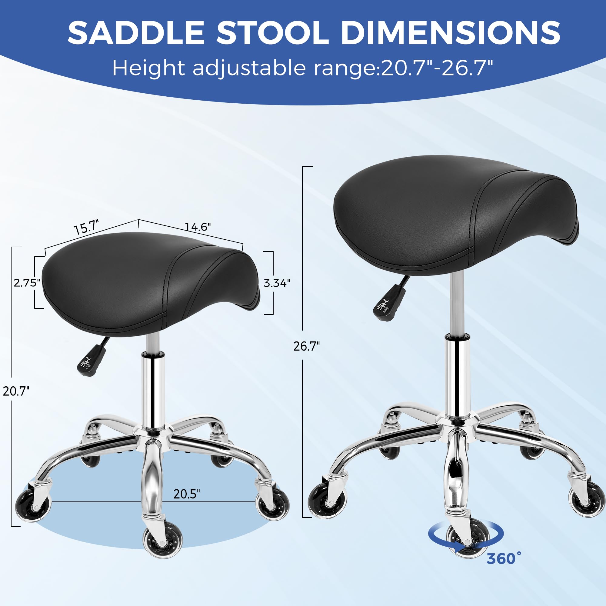 ANWBROAD side profile highlighting curved saddle seat and posture benefit