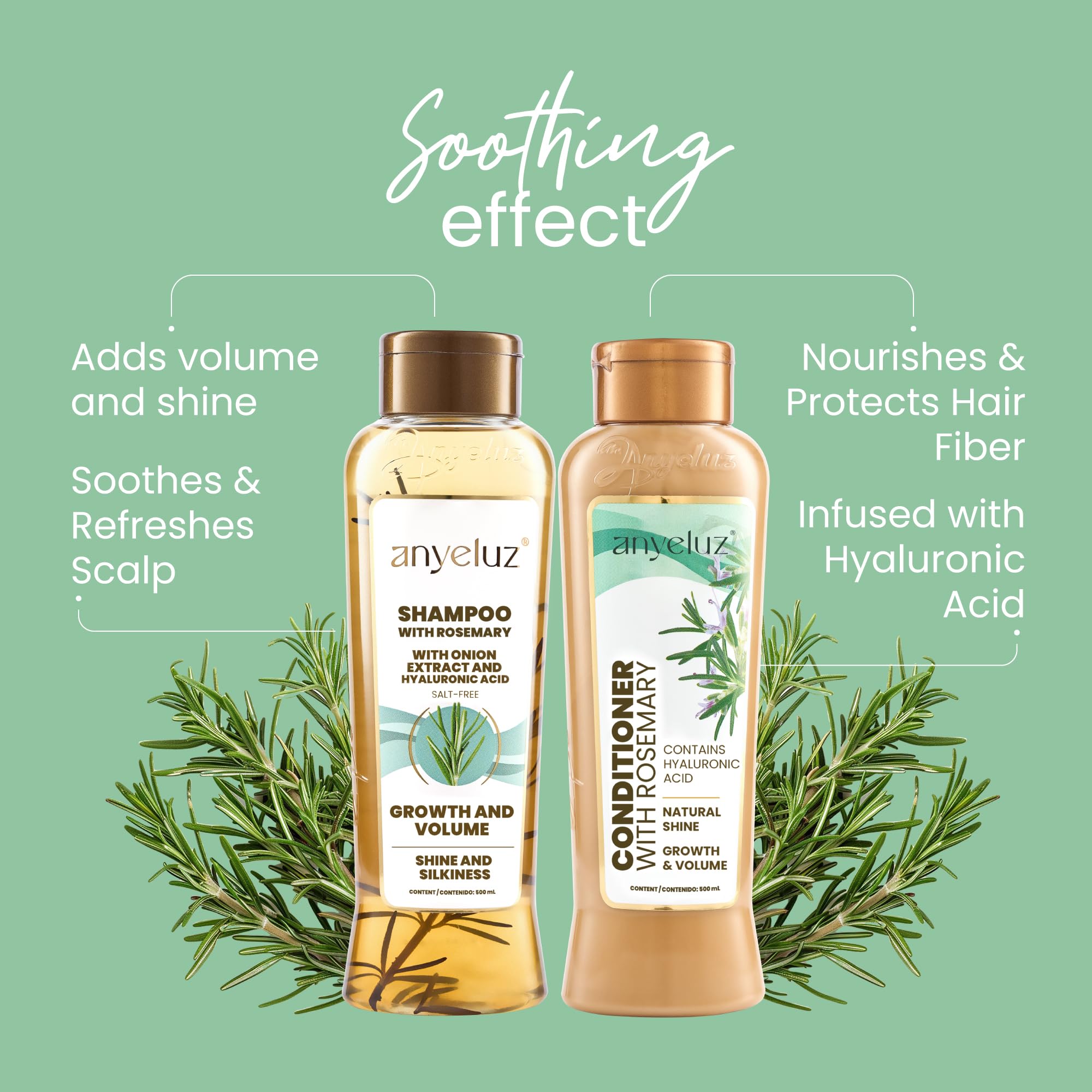 ANYELUZ conditioner cream texture close-up for smooth hydration