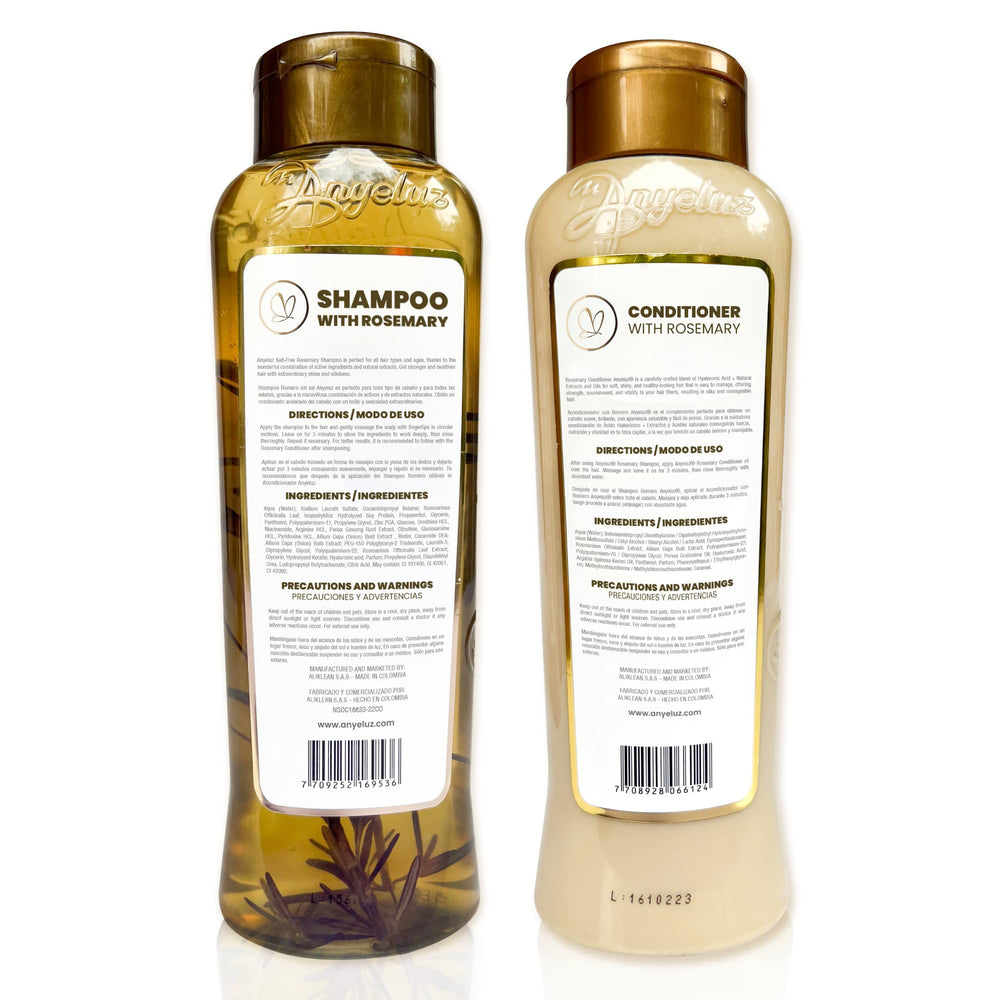 ANYELUZ back packaging with ingredient list for informed choice