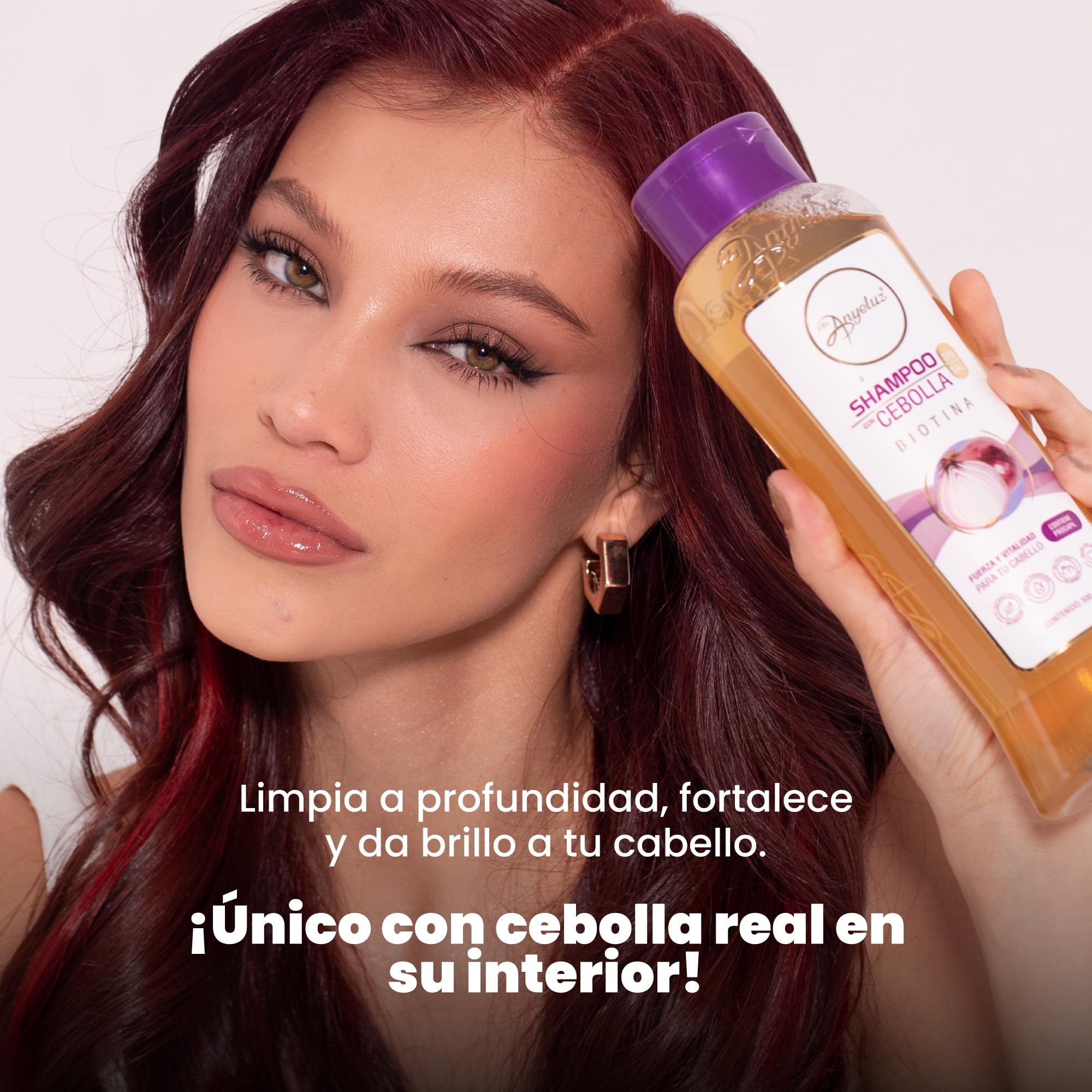 ANYELUZ shampoo lather on wet hair illustrating effective oil removal