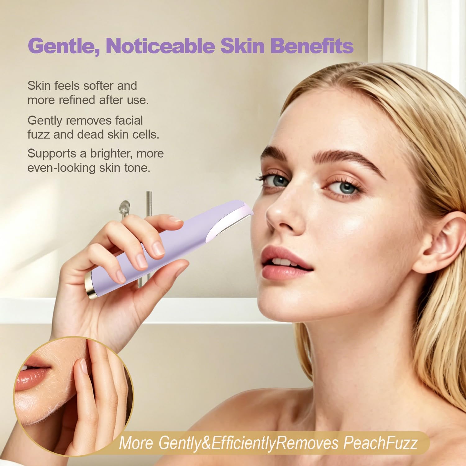 ANYSONIC close-up of 0.05mm ultra-thin mesh foil protecting skin and reducing irritation