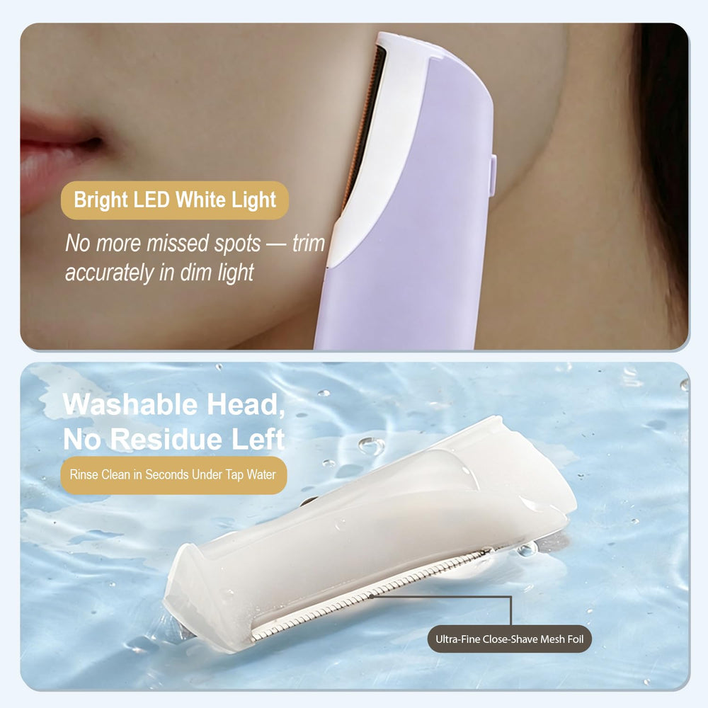 ANYSONIC held next to a hand to show compact, travel-friendly scale and grip comfort