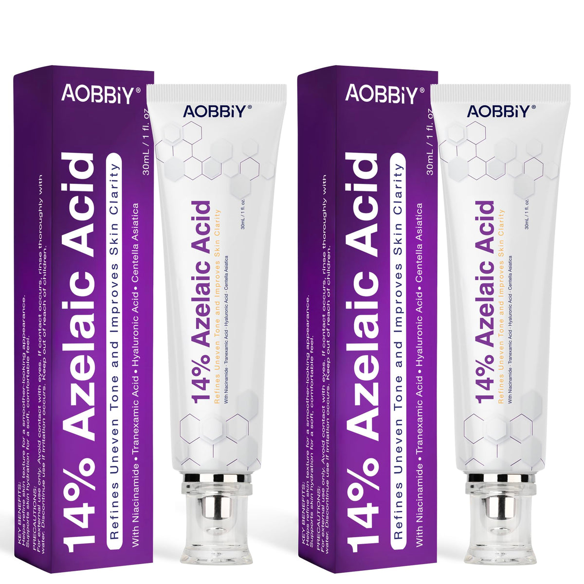 AOBBIY front packaging jar showing clean design and size benefit