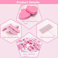 AOJIYES heart-shaped buffing block detail showing dual 100 and 180 grits