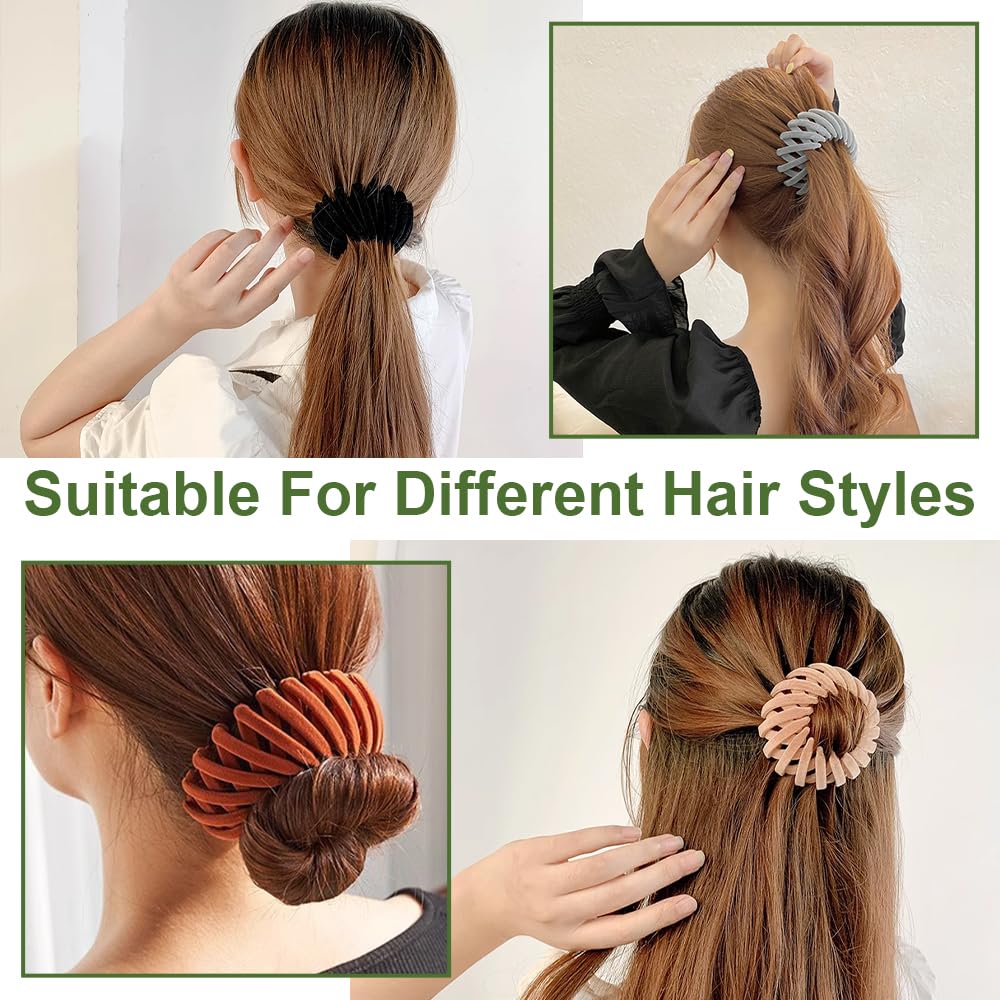 aokid step-by-step bun assembly demonstrating quick updo creation