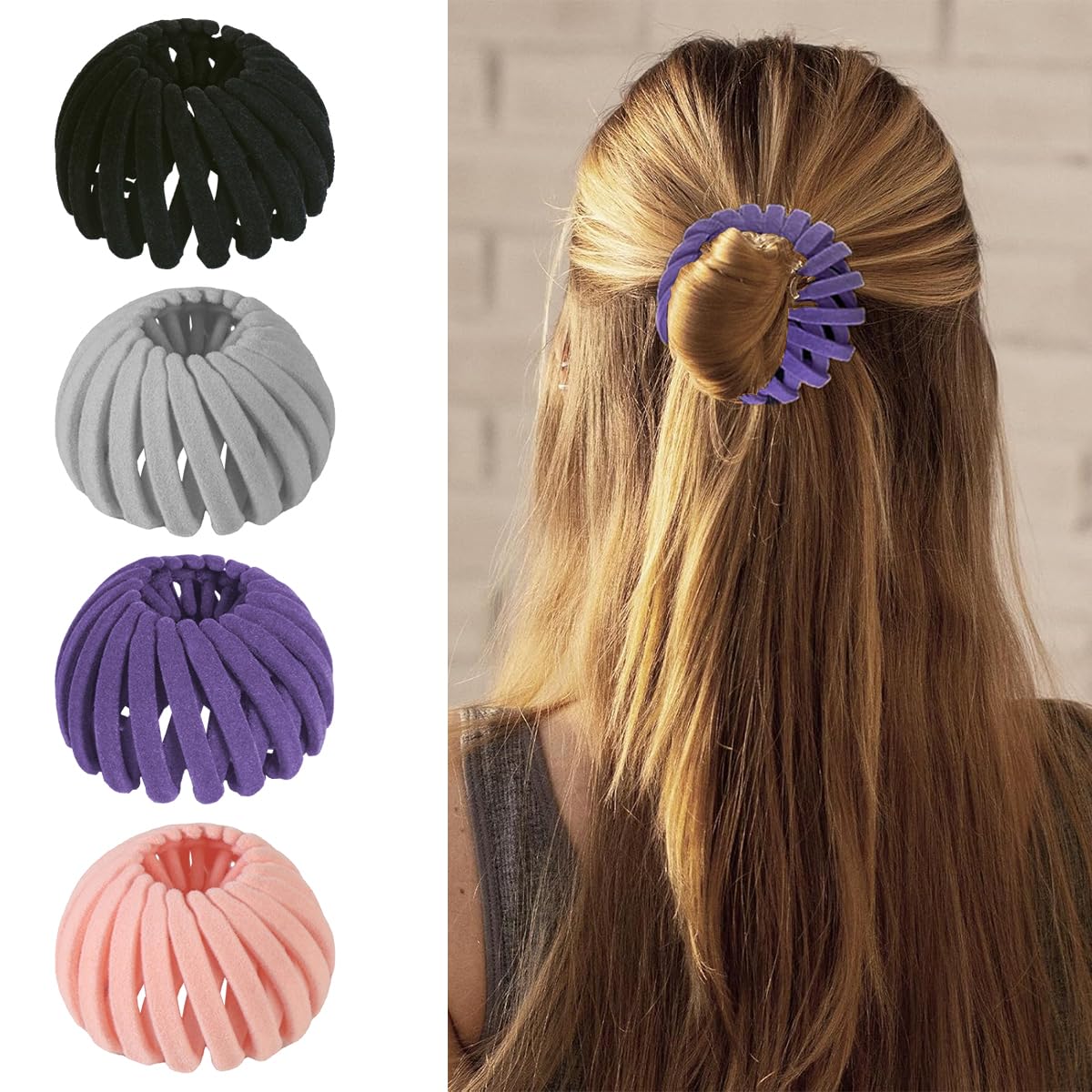 aokid front view packaging showing four clips and clear contents for easy selection