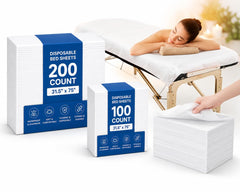 Aoldersson front packaging showing pack of disposable bed sheets for quick setup