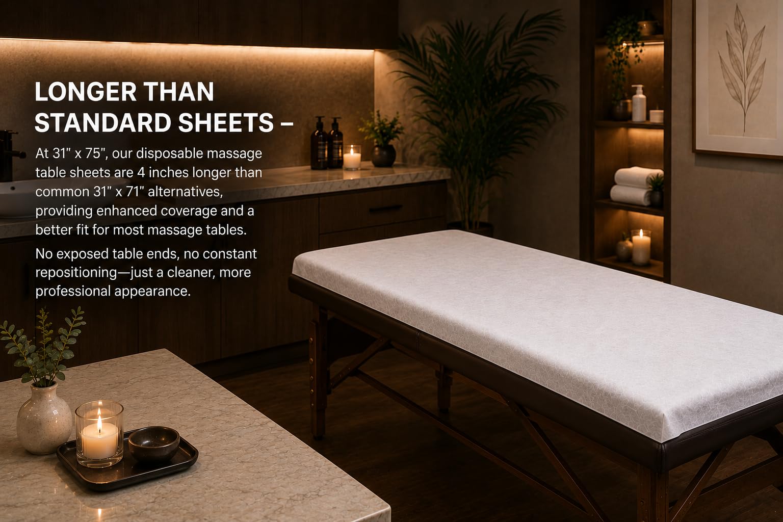 Aoldersson unfolded sheet flat to show full 31.5x75 inch coverage and fit