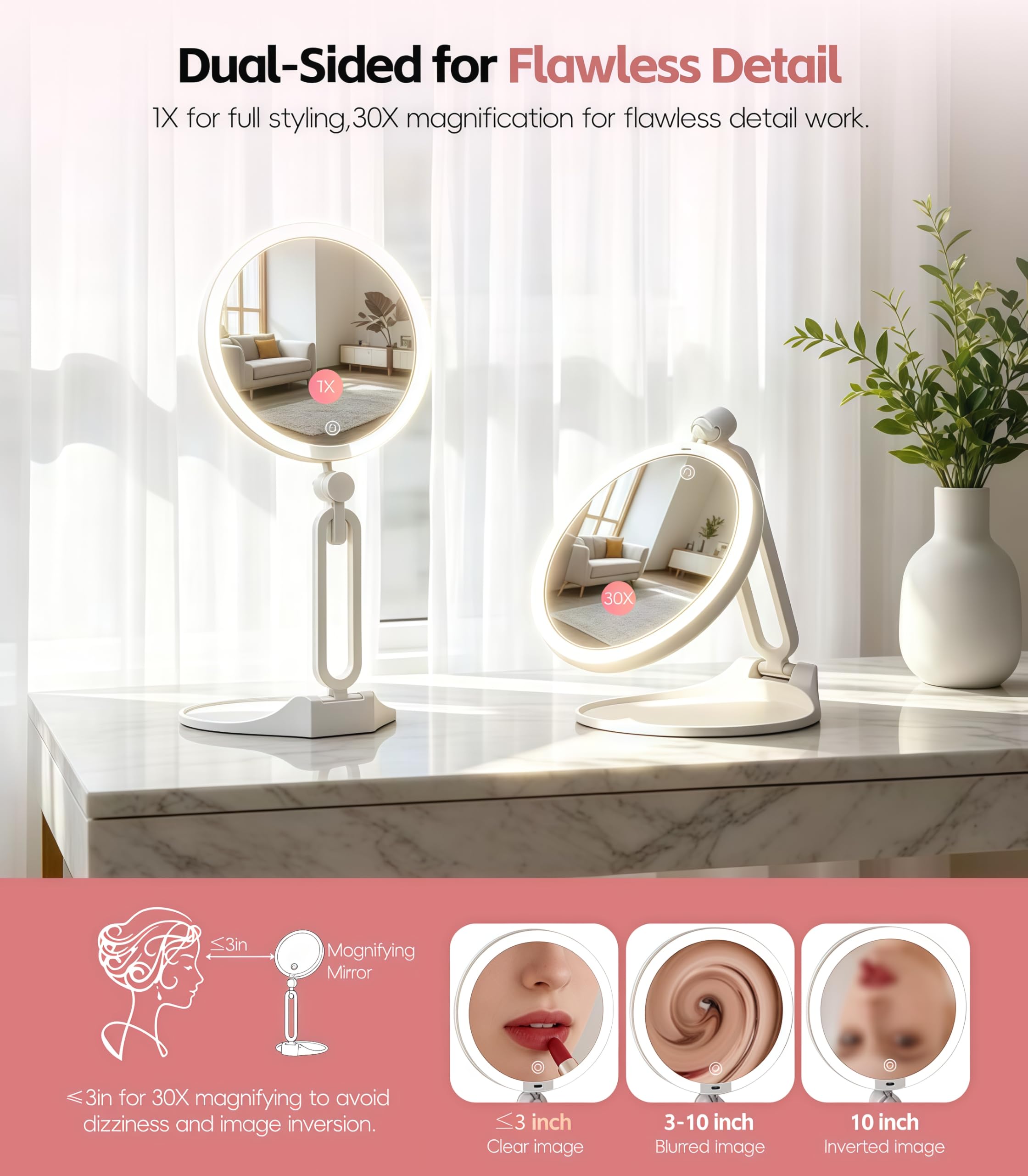 AOLERAY base tray with tools holds brushes and small cosmetics neatly