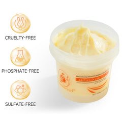 Aomimegel open jar with creamy mask texture highlighting smooth application