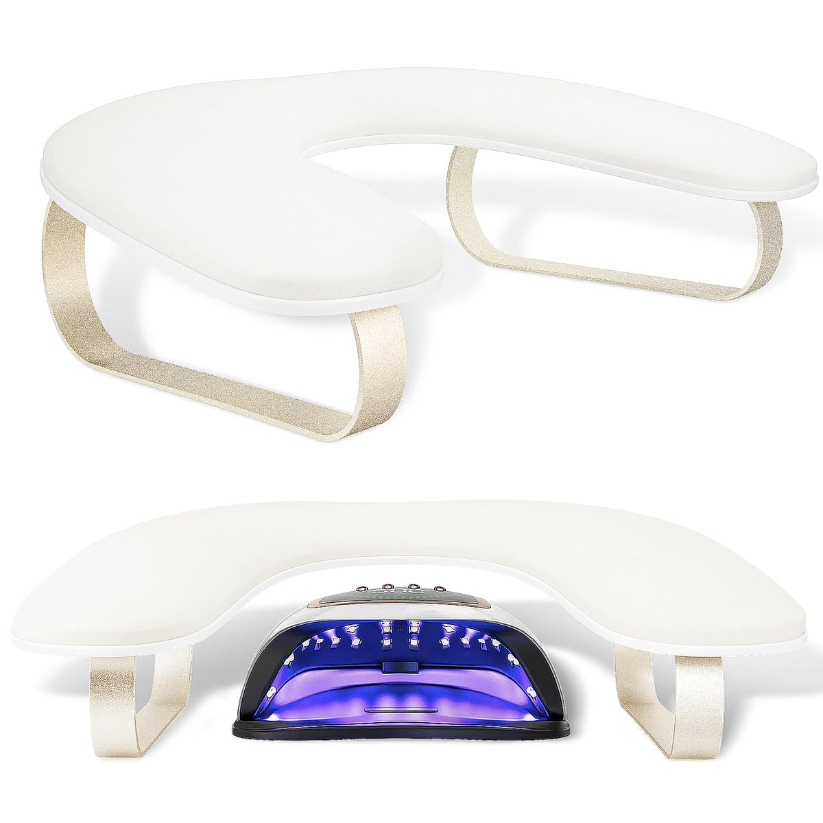 AONOLOVO front view of U-shaped arm rest showing stable support and comfort