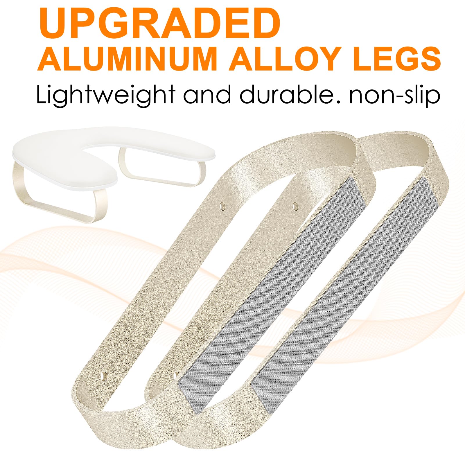 AONOLOVO side profile showing the gentle 10° incline for ergonomic positioning