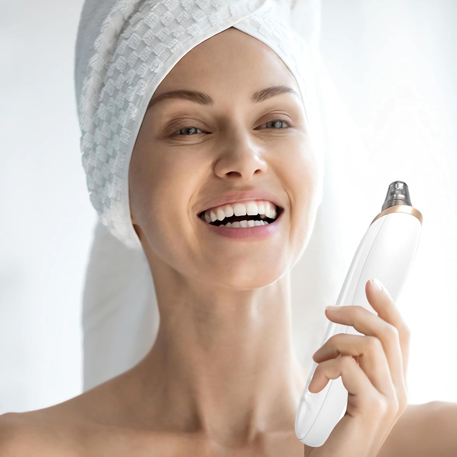 Aooeou in bathroom setting illustrating convenient daily routine benefit