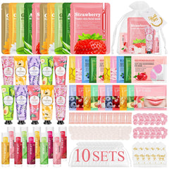 Aottom front packaging view showing the full 100-piece spa set, easy event prep