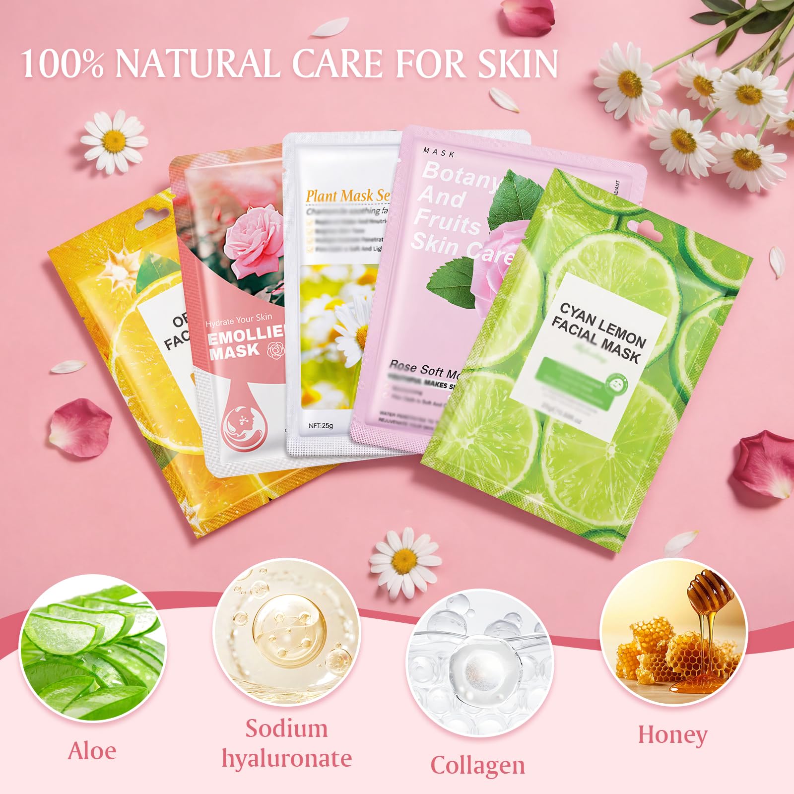 Aottom close-up of sheet mask texture highlighting soft material and absorption