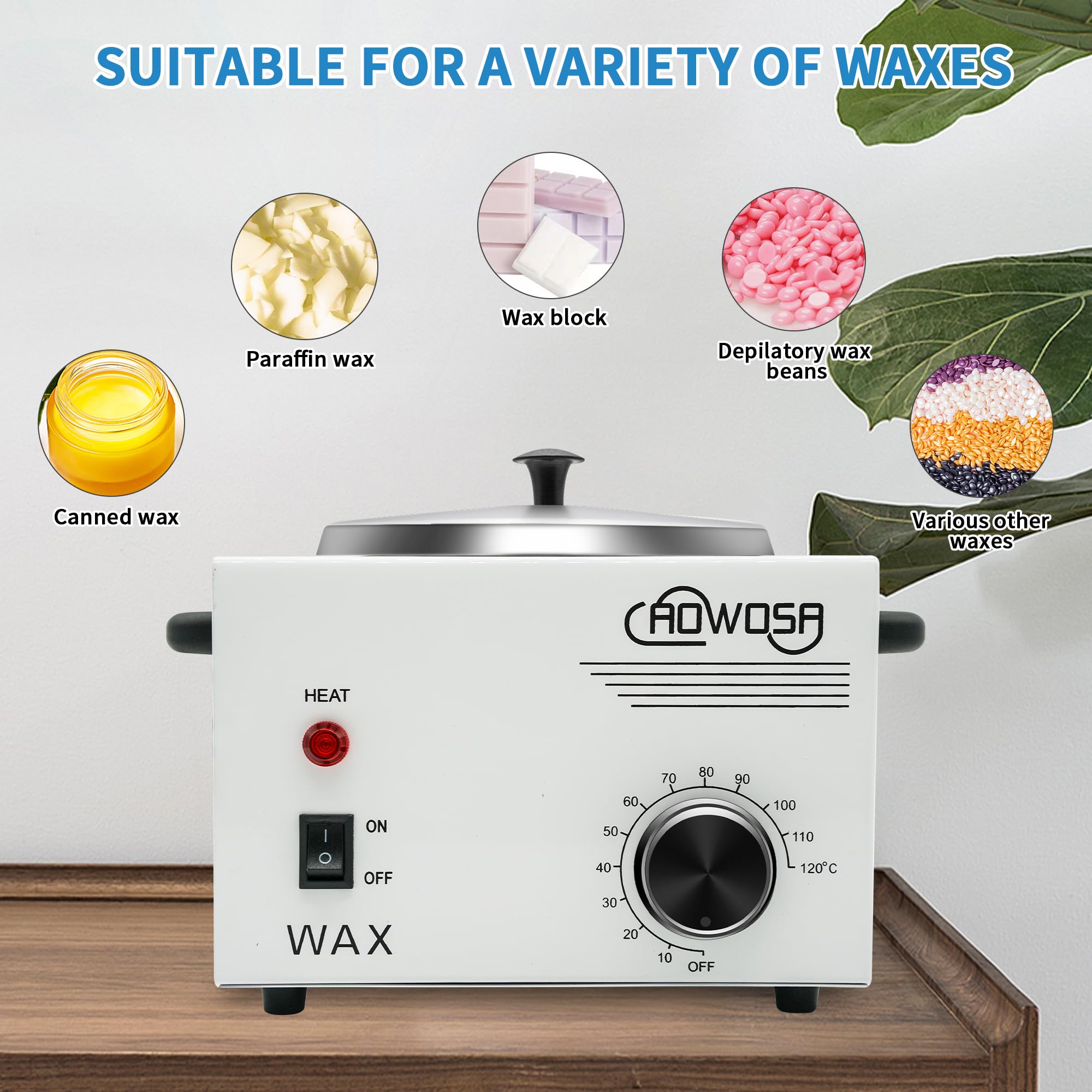 AOWOSA close-up of removable aluminum pot demonstrating easy cleaning and efficient heat transfer
