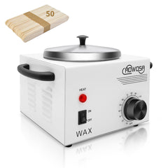 AOWOSA front view of wax heater showing durable stainless body and controls for reliable performance