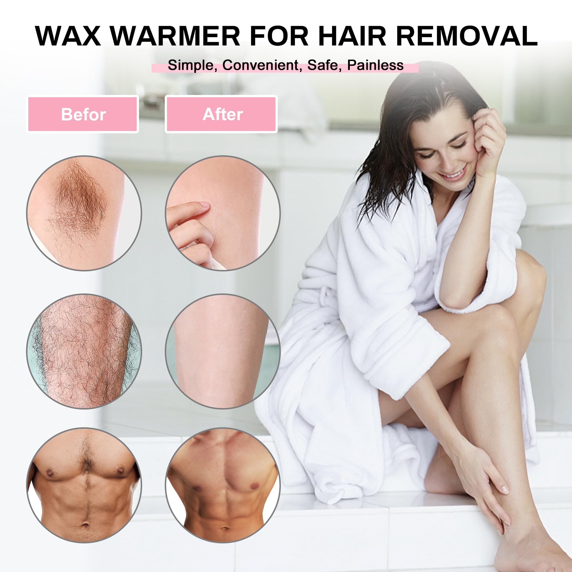AOWOSA included 50 wax sticks and 20 collars laid out for immediate professional use