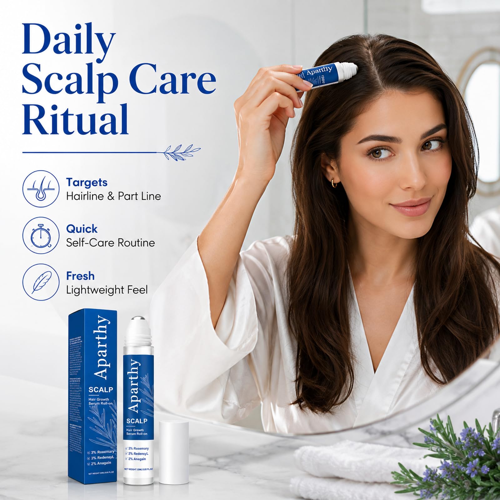 Aparthy on bathroom counter indicating everyday grooming use