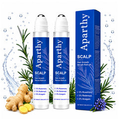Aparthy roll on front label showing packaging and benefits