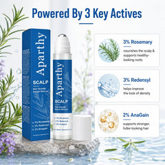 Aparthy texture drop on fingertip displaying lightweight, fast-absorbing serum