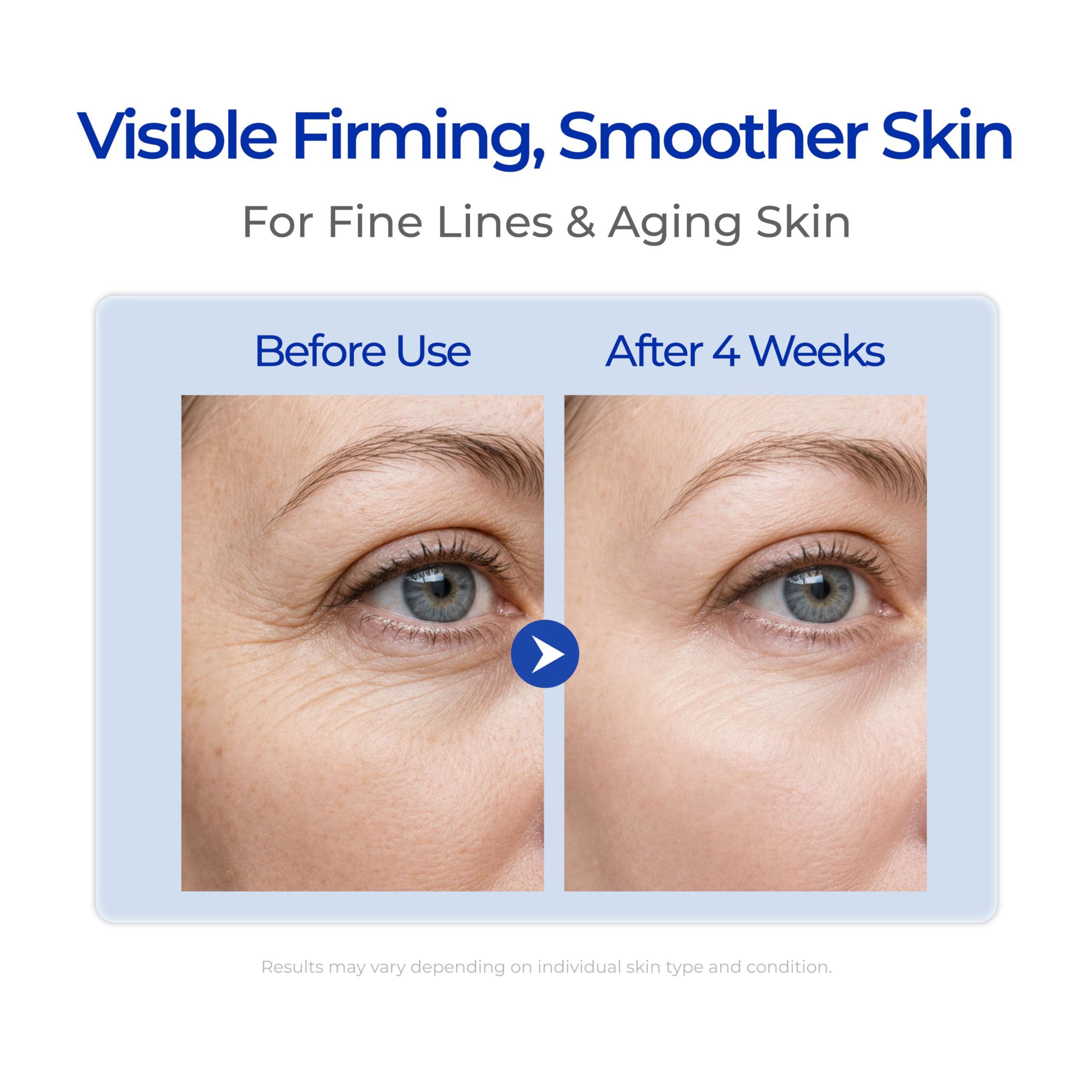 Hand applying APBM serum to face demonstrating easy layering and smooth finish benefit