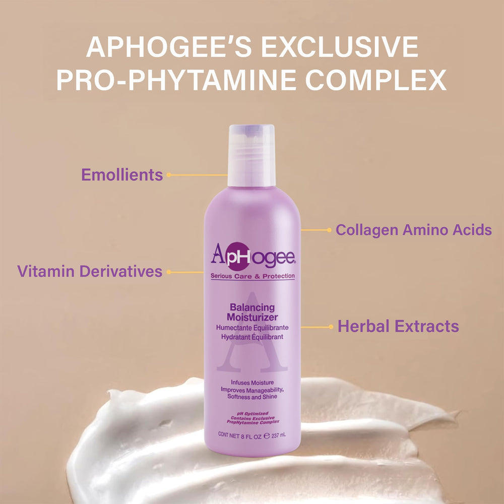 Clear shot of Aphogee label and directions to show ingredient transparency and usage guidance