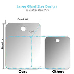 APHUIME mirror mounted on tile illustrating easy tool-free installation and visibility