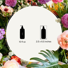 APOTHEKE charcoal next to common objects to show compact bottle size