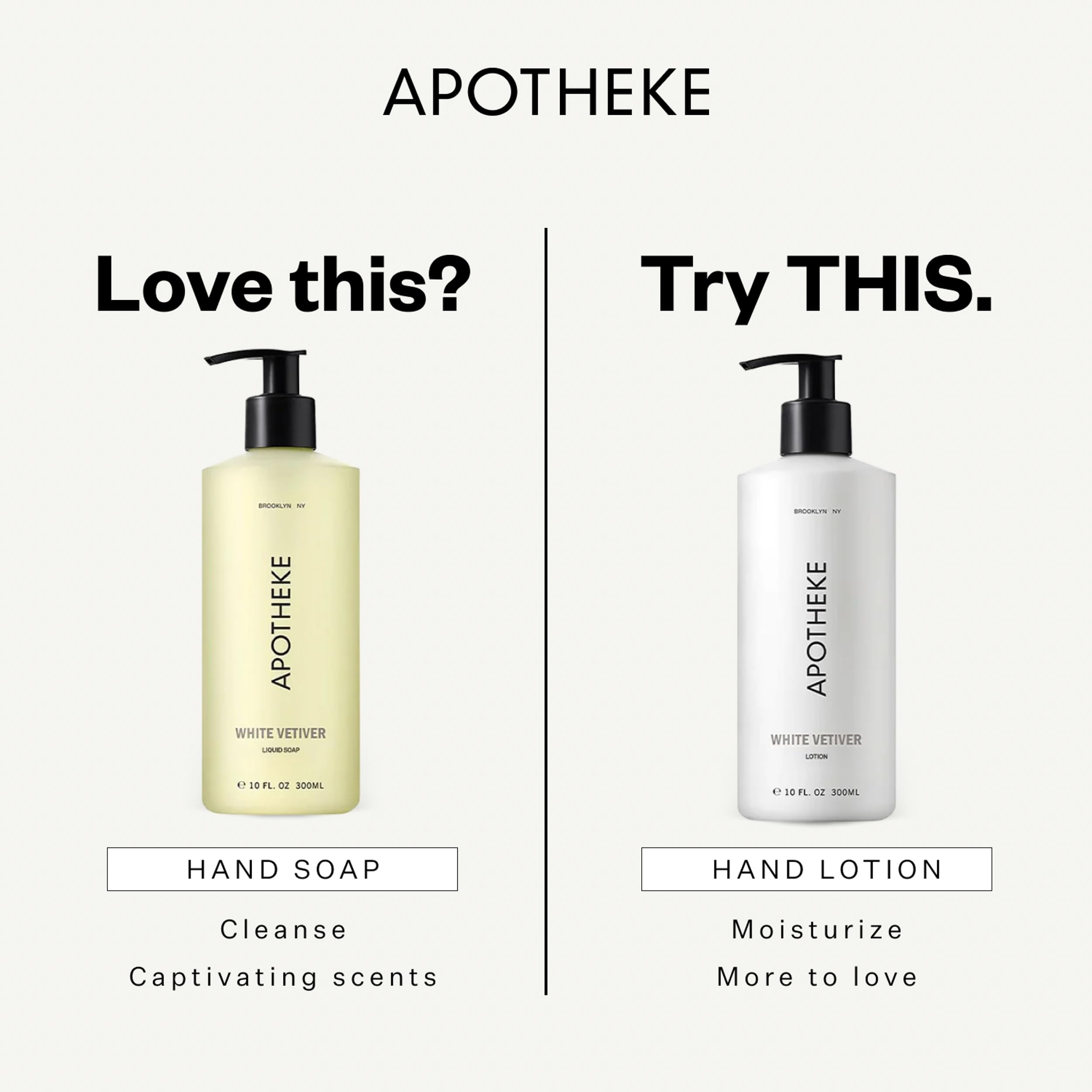 APOTHEKE White Vetiver next to common items for scale and travel convenience